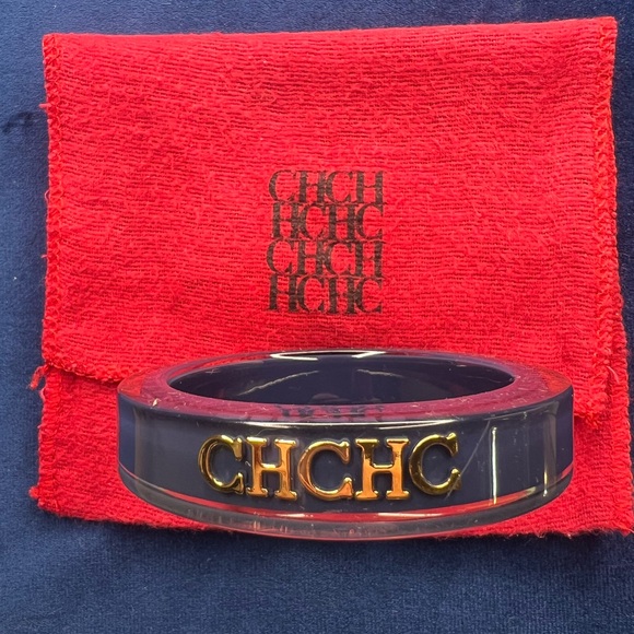 Carolina Herrera Accessories - Carolina Herrera Navy Resin Bangle